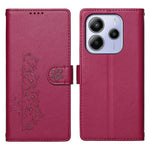 For Xiaomi Redmi Note 14 5G Case Adorable Cat Pattern PU Leather Wallet Phone Cover with Wrist Strap