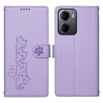 For Xiaomi Redmi 15a 5G Case Adorable Cat Pattern PU Leather Wallet Phone Cover with Wrist Strap