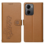 For Xiaomi Redmi 15a 5G Case Adorable Cat Pattern PU Leather Wallet Phone Cover with Wrist Strap
