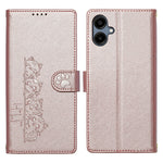Til Samsung Galaxy A06 4G Etui Sødt Katte-mønster PU Læder Pung Telefoncover med Håndrem