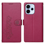 For Oppo Reno15 F 5G Case Adorable Cat Pattern PU Leather Wallet Phone Cover with Wrist Strap