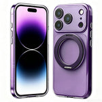 For iPhone 18 Pro Max / 17 Pro Max Case Magnetic Ring Kicktand Shockproof TPU Phone Cover