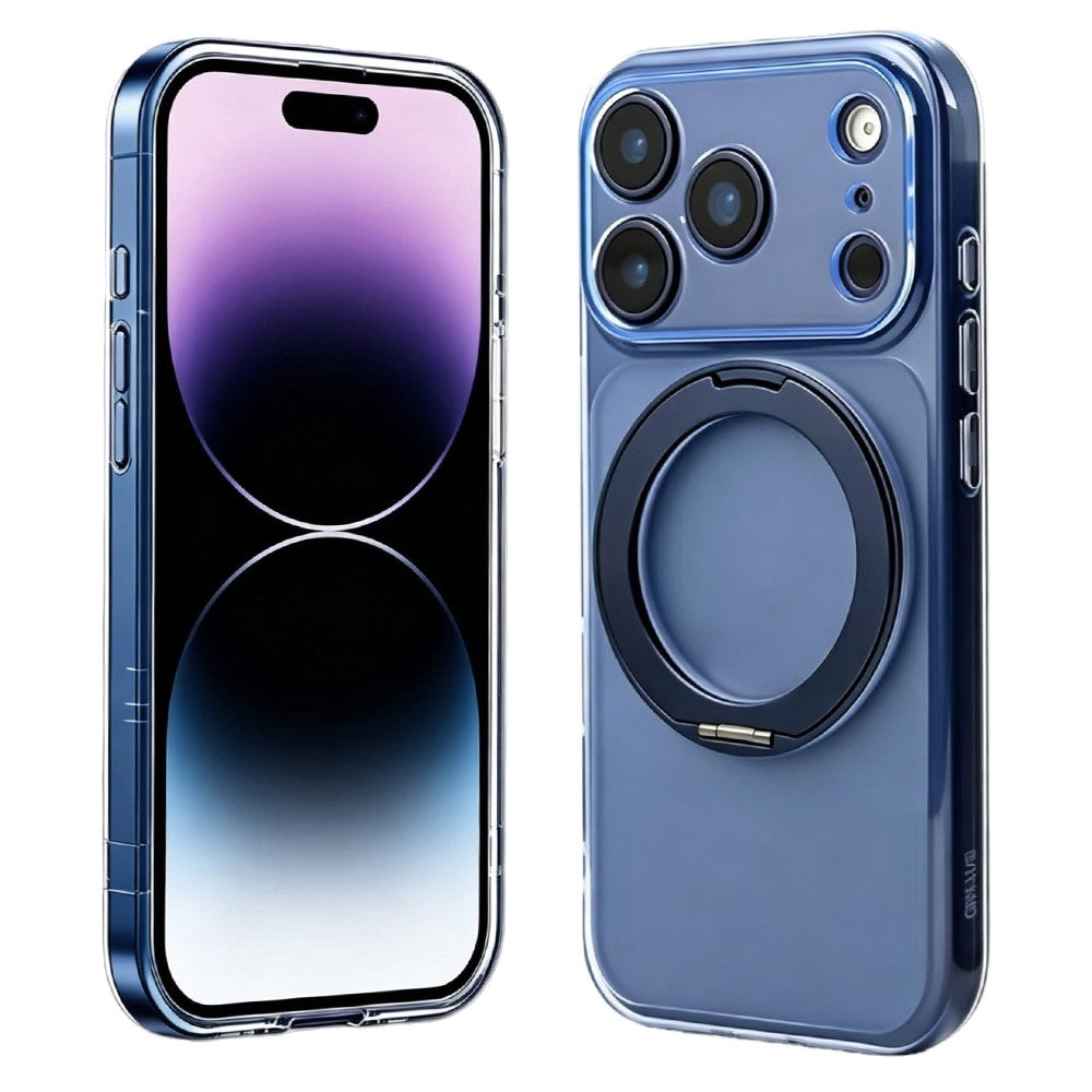 Til iPhone 18 Pro Max / 17 Pro Max Cover Magnetisk Ring Stander Stødsikkert TPU Telefoncover
