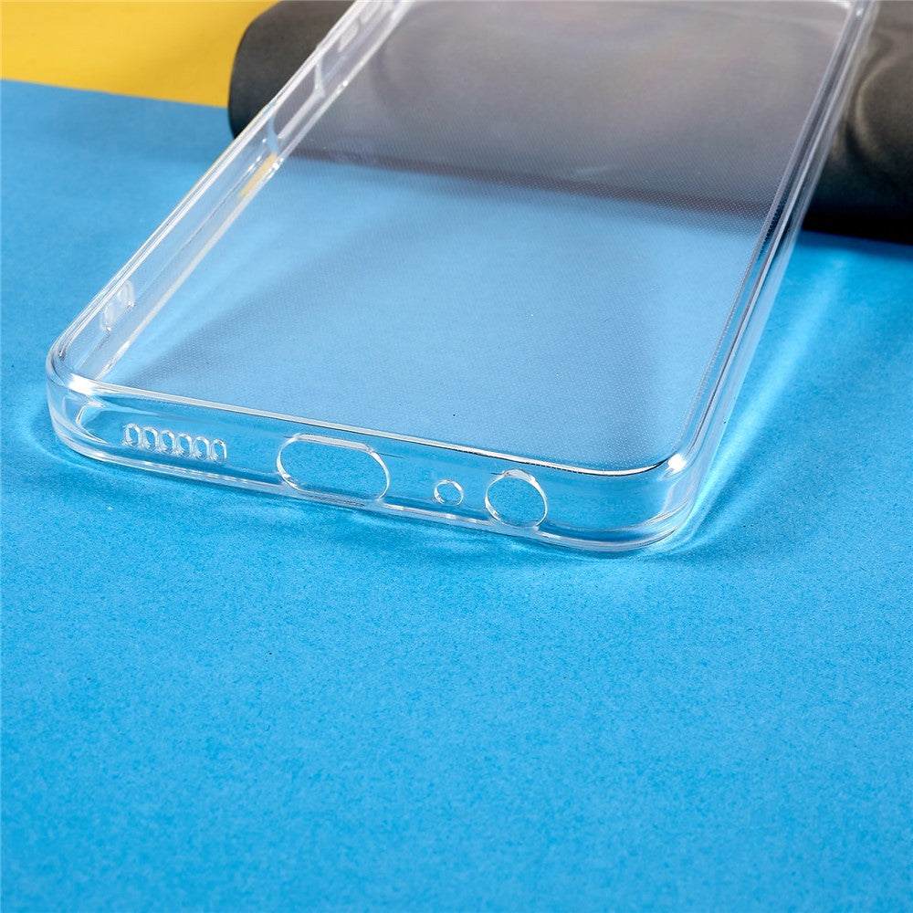 Dustproof Phone Cover for Samsung Galaxy A22 5G (EU Version), 1.5mm Thickened HD Clear Phone Case Flexible TPU Phone Back Shell