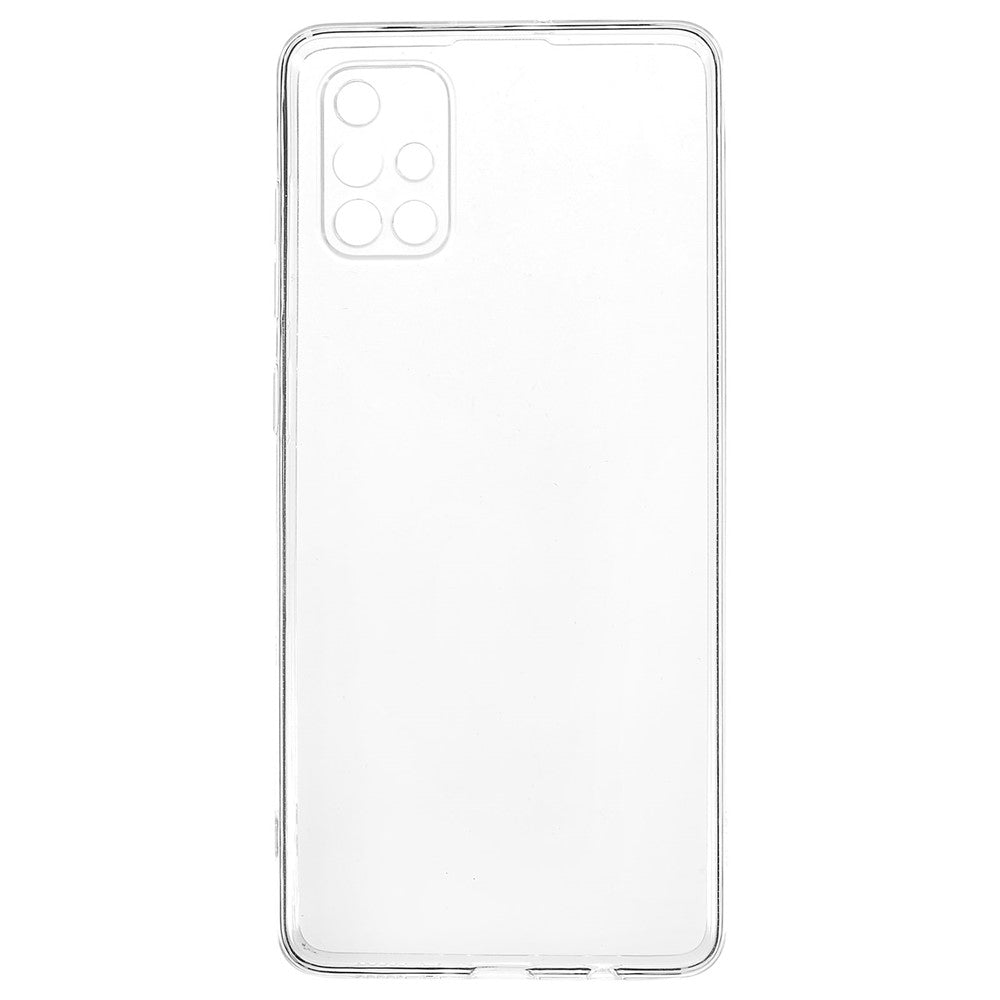 Stötsäkert mobilskal för Samsung Galaxy A51 4G SM-A515, flexibelt TPU-bakstycke med 1,5 mm förtjockt HD-klart mobilskal
