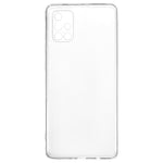 Shockproof Phone Case for Samsung Galaxy A51 4G SM-A515, Flexible TPU Phone Back Shell 1.5mm Thickened HD Clear Phone Cover