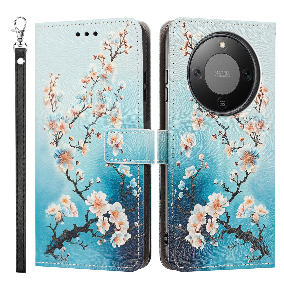 For Honor X9d 5G / Honor Magic8 Lite 5G / Honor X70 5G Case Pattern Printing PU Leather Flip Wallet Phone Cover with Wrist Strap