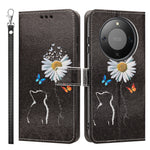 For Honor X9d 5G / Honor Magic8 Lite 5G / Honor X70 5G Case Pattern Printing PU Leather Flip Wallet Phone Cover with Wrist Strap