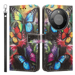 For Honor X9d 5G / Honor Magic8 Lite 5G / Honor X70 5G Case Pattern Printing PU Leather Flip Wallet Phone Cover with Wrist Strap