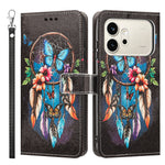 For Honor 600 Pro 5G / Honor 600 5G Case Pattern Printing PU Leather Flip Wallet Phone Cover with Wrist Strap