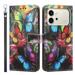 For Honor 600 Pro 5G / Honor 600 5G Case Pattern Printing PU Leather Flip Wallet Phone Cover with Wrist Strap