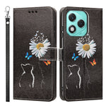 For Honor X70i / Honor X60i 5G / Honor 400 Lite 5G Case Pattern Printing PU Leather Flip Wallet Phone Cover with Wrist Strap
