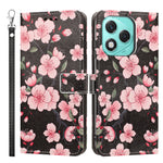 For Honor X70i / Honor X60i 5G / Honor 400 Lite 5G Case Pattern Printing PU Leather Flip Wallet Phone Cover with Wrist Strap