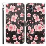 Til Samsung Galaxy A08 5G / A08 4G / A07 5G / A07 4G / A06 5G / A06 4G Etui med Mønstertryk, PU Læder Flip Cover med Kortholder og Håndledsrem