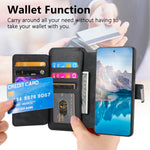 CASENEO för Xiaomi Redmi 15 4G (EU) (171 mm) / Xiaomi Redmi 15 5G (EU) (171 mm) fodral MW-02 avtagbart magnetiskt läderfodral med fällbart lock