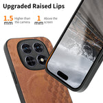 For Xiaomi Redmi Note 15 4G (Global) Magnetic Phone Case with Grid Pattern Protective PU Leather + PC Cover