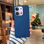 For Xiaomi Redmi 15C 5G (EU) (173mm) / Xiaomi Redmi 15C 4G (EU) (173mm) Magnetic Phone Case with Grid Pattern Protective PU Leather + PC Cover