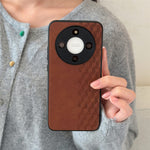 For Honor X70 5G / Honor X9d 5G / Honor Magic8 Lite 5G Magnetic Phone Case with Grid Pattern Protective PU Leather + PC Cover