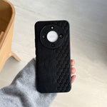 For Honor X70 5G / Honor X9d 5G / Honor Magic8 Lite 5G Magnetic Phone Case with Grid Pattern Protective PU Leather + PC Cover