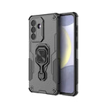 WANLONFENG for Samsung Galaxy A27 5G Phone Case PC TPU Back Cover Kickstand with Tempered Glass