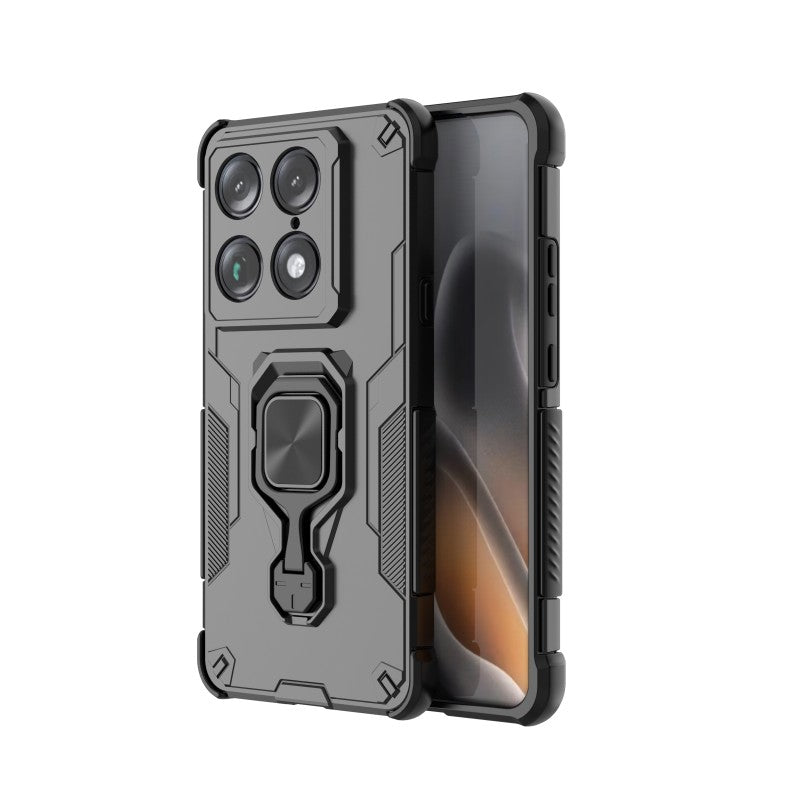 WANLONFENG-mobilcover til Motorola Signature 5G / Motorola Moto X70 Air Pro 5G, PC- og TPU-bagside med stativ og hærdet glas