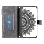 For Xiaomi 17T Wallet Case Mandala Flower Pattern PU Leather Phone Cover with Wrist Strap