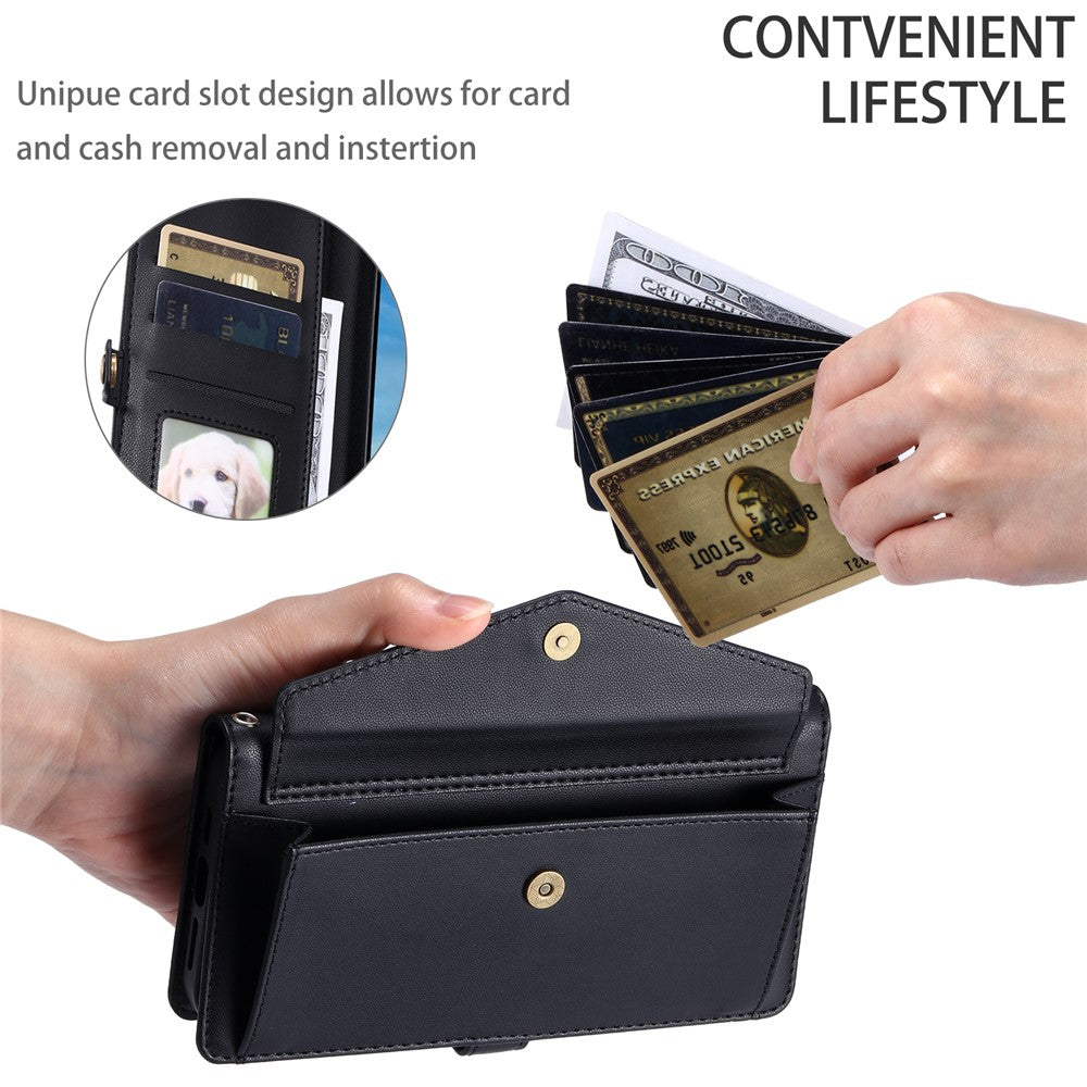 For Xiaomi 17T Leather Case with Wrist Strap Wallet Stand Phone Cover