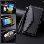 For Xiaomi 17T Leather Case with Wrist Strap Wallet Stand Phone Cover