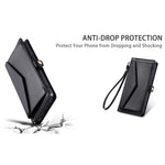 For Xiaomi 17T Leather Case with Wrist Strap Wallet Stand Phone Cover