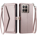 For Xiaomi 17T Leather Case with Wrist Strap Wallet Stand Phone Cover