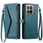 For Xiaomi 17T Leather Case with Wrist Strap Wallet Stand Phone Cover
