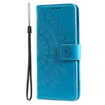 For Xiaomi 17T Stand Case Imprinted Totem PU Leather Wallet Phone Cover with Wrist Strap