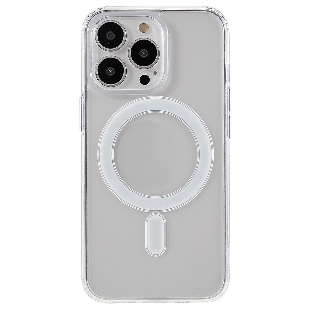 Magnetic Case for iPhone 13 Pro Max 6.7 inch, Hard Acrylic Soft TPU Transparent Phone Cover Compatible with MagSafe