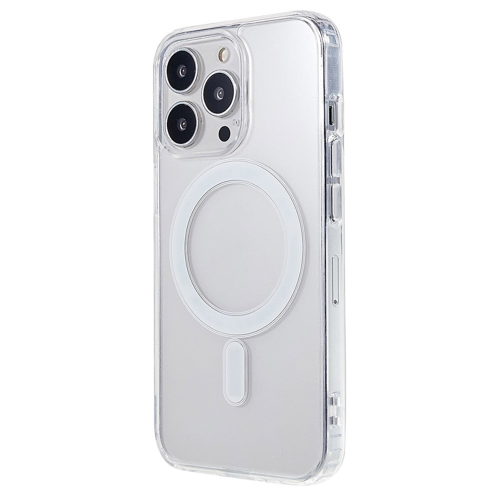 Magnetic Case for iPhone 13 Pro Max 6.7 inch, Hard Acrylic Soft TPU Transparent Phone Cover Compatible with MagSafe