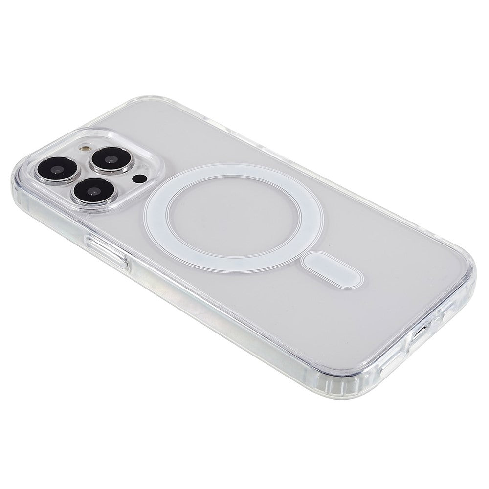 Magnetic Case for iPhone 13 Pro Max 6.7 inch, Hard Acrylic Soft TPU Transparent Phone Cover Compatible with MagSafe