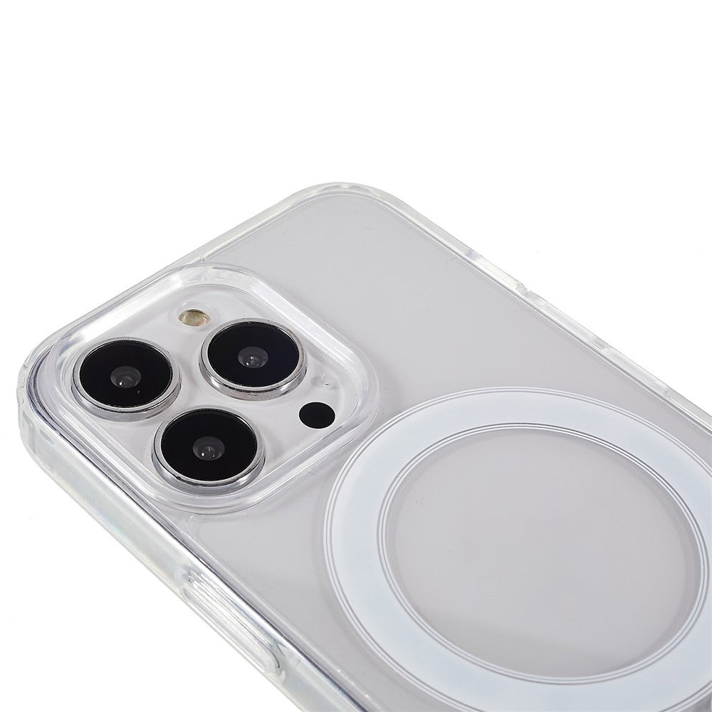 Magnetic Case for iPhone 13 Pro Max 6.7 inch, Hard Acrylic Soft TPU Transparent Phone Cover Compatible with MagSafe