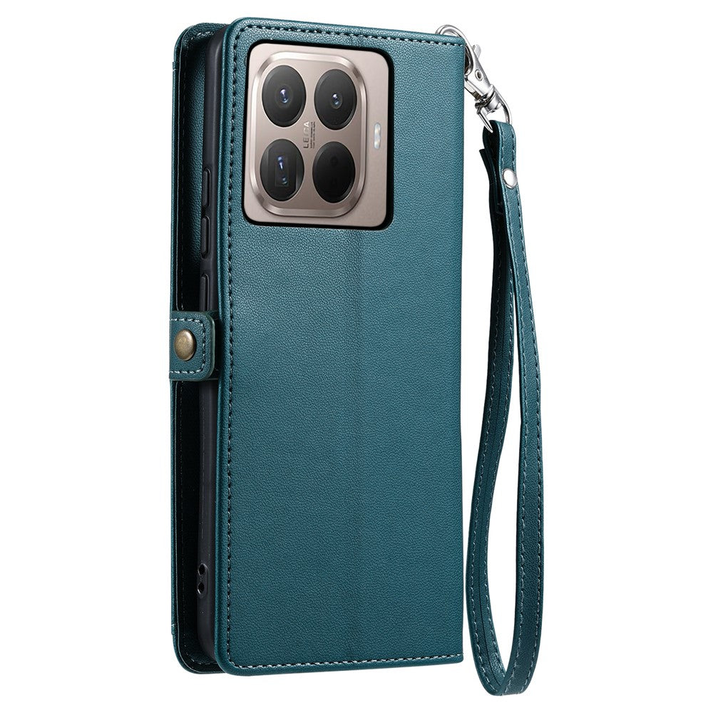 For Xiaomi 17T Pro Leather Case with Wrist Strap Wallet Stand Phone Cover