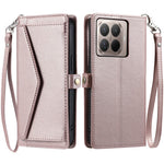 For Xiaomi 17T Pro Leather Case with Wrist Strap Wallet Stand Phone Cover