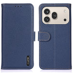 KHAZNEH For Honor 600 5G  /  600 Pro 5G Wallet Case Litchi Texture Genuine Cow Leather Flip Phone Cover