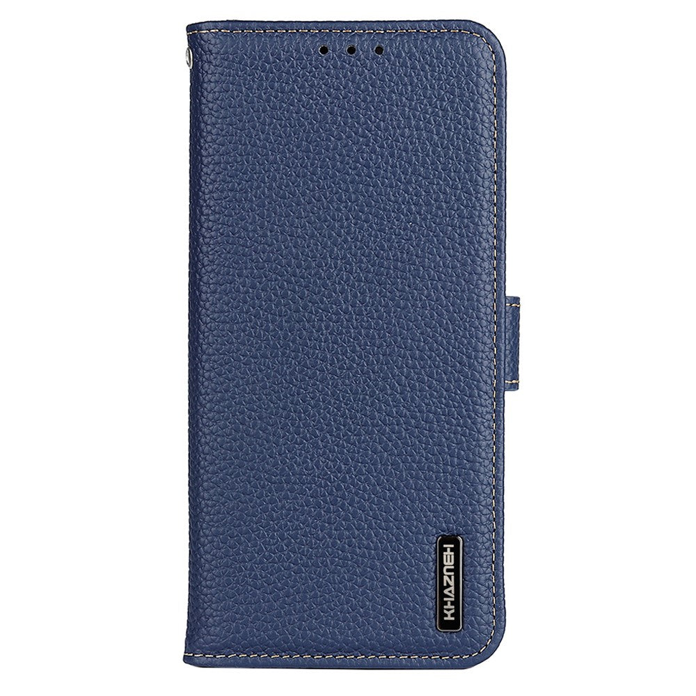 KHAZNEH For Honor 600 5G  /  600 Pro 5G Wallet Case Litchi Texture Genuine Cow Leather Flip Phone Cover