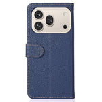 KHAZNEH For Honor 600 5G  /  600 Pro 5G Wallet Case Litchi Texture Genuine Cow Leather Flip Phone Cover