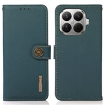 KHAZNEH for Xiaomi 17T Case Genuine Cow Leather RFID Blocking Wallet Phone Cover