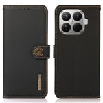KHAZNEH for Xiaomi 17T Case Genuine Cow Leather RFID Blocking Wallet Phone Cover