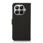 KHAZNEH for Xiaomi 17T Pro Case Genuine Cow Leather RFID Blocking Wallet Phone Cover