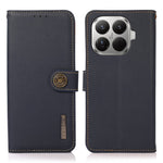KHAZNEH for Xiaomi 17T Pro Case Genuine Cow Leather RFID Blocking Wallet Phone Cover