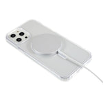 For iPhone 12 Pro Max 6.7 inch Magnetic Phone Case Compatible with MagSafe Hard Acrylic Soft TPU Drop-proof Cover