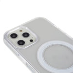 For iPhone 12 Pro Max 6.7 inch Magnetic Phone Case Compatible with MagSafe Hard Acrylic Soft TPU Drop-proof Cover