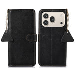 Til Honor 600 Pro 5G Etui RFID-blokerende ægte okselæder telefoncover Litchi-tekstur