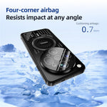 ABEEL For Oppo Find X9 Ultra 5G Magnetic Case Aluminum Alloy + PC + TPU Hollow Heat Dissipation Phone Cover