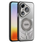 ABEEL Magnetiskt Skal För Huawei Pura 90 Pro Aluminiumlegering + PC + TPU Ihåligt Värmeavledande mobilskal